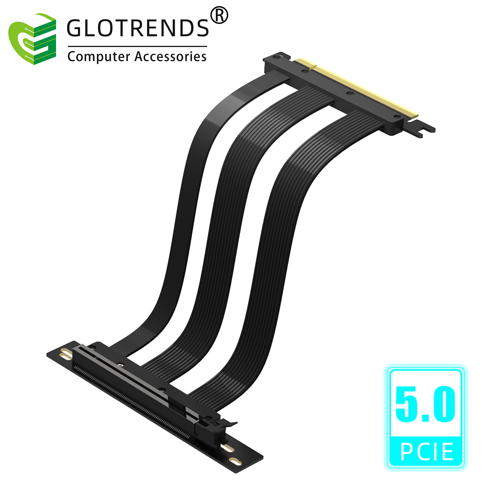 Pcie 4.0 X16 Riser Cable 90 Degree - Cable Adaptador PCIE 5.0, Compatible con
