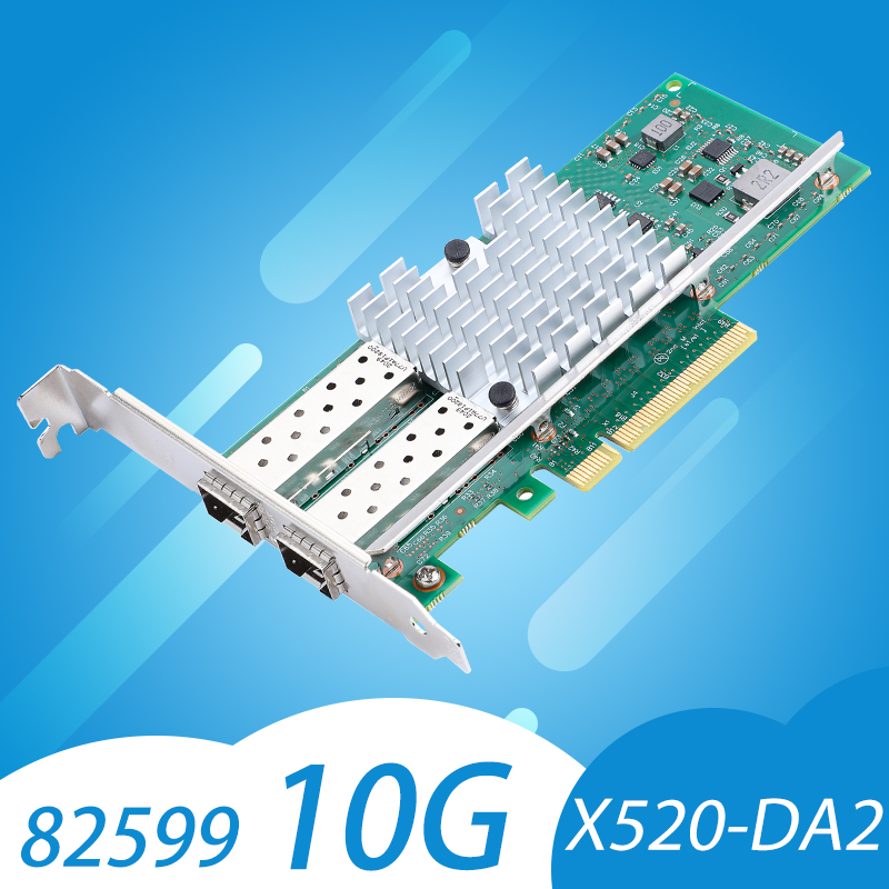 10Gb Sfp+ Pcie Network Card Dual Port - Intel X520-DA2 NIC de tarjeta de