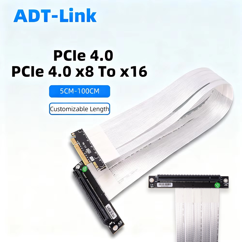 Pcie 4.0 X16 Riser Cable 90 Degree - ADT-Link PCIE 4,0 3,0 X8 a