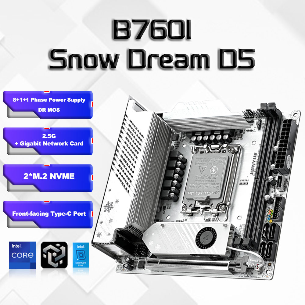Lga 1700 Ddr5 Itx Motherboard - Placa base B760i ARGB WIFI DDR5,
