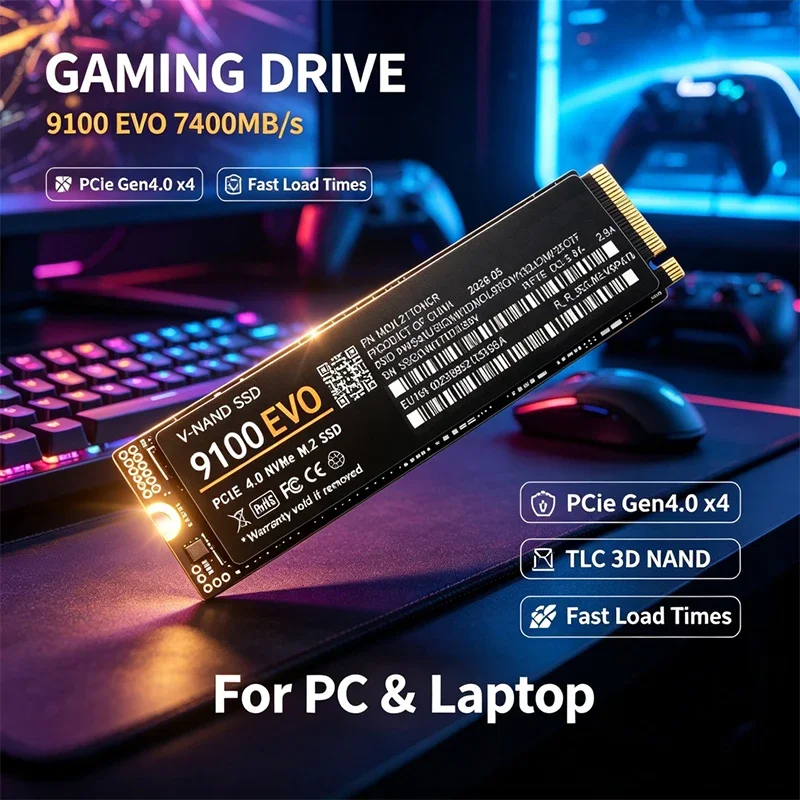 SSD NVMe M.2 para Juegos 9100  - M.2 Nvme 4Tb Pcie 4.0 Ssd reseña y precio