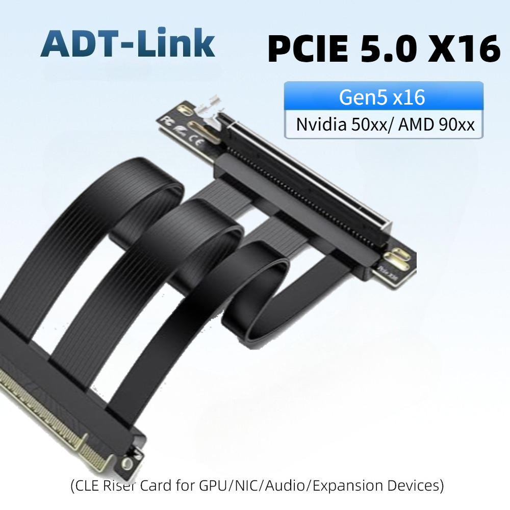 Cable Riser PCIe 5.0 x16, Perf - Pcie 4.0 X16 Riser Cable 90 Degree reseña y precio