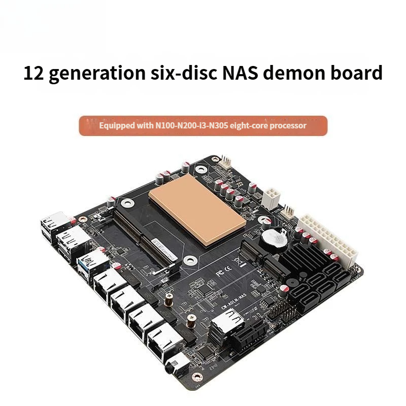 Placa Base NAS de Bajo Consumo - Nas Motherboard N100 6 Sata reseña y precio