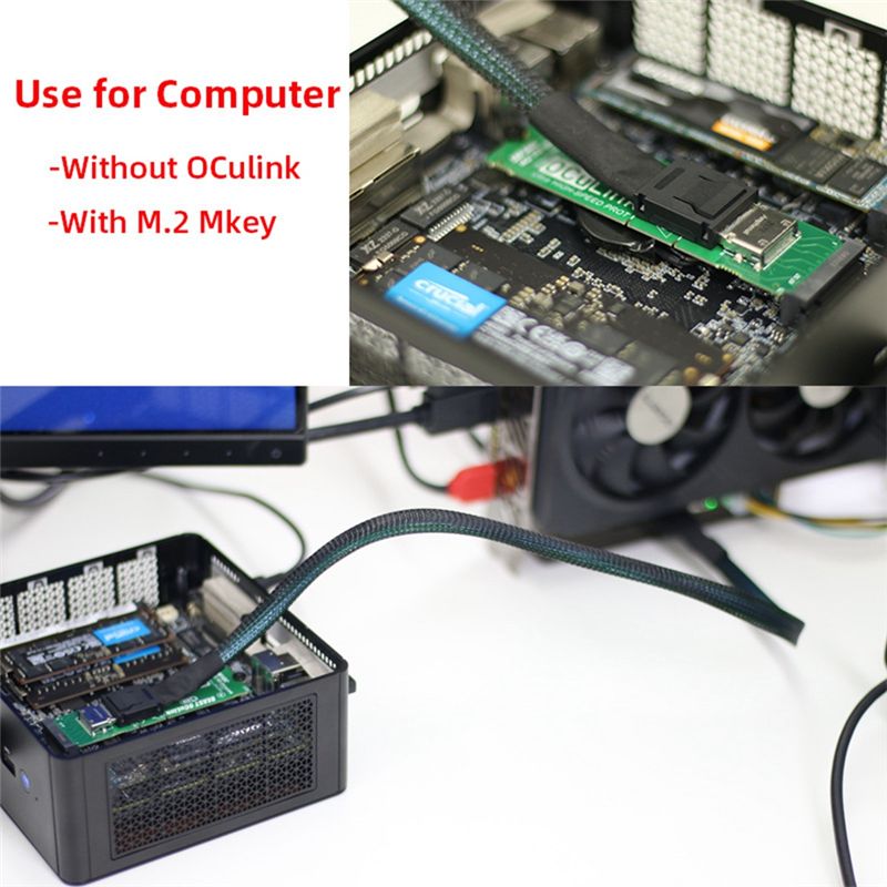 Adaptador AY14 -M.2 MKEY a OCU - External Gpu Dock Pcie 4.0 Oculink reseña y precio