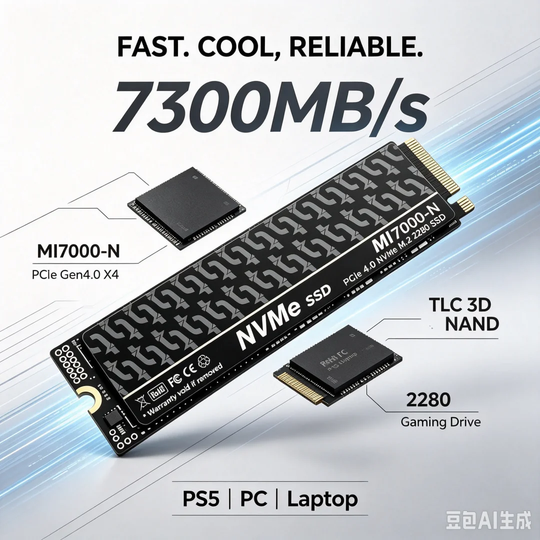 MI7000-N SSD de 7300MB/s, 1TB, - M.2 Nvme 4Tb Pcie 4.0 Ssd reseña y precio
