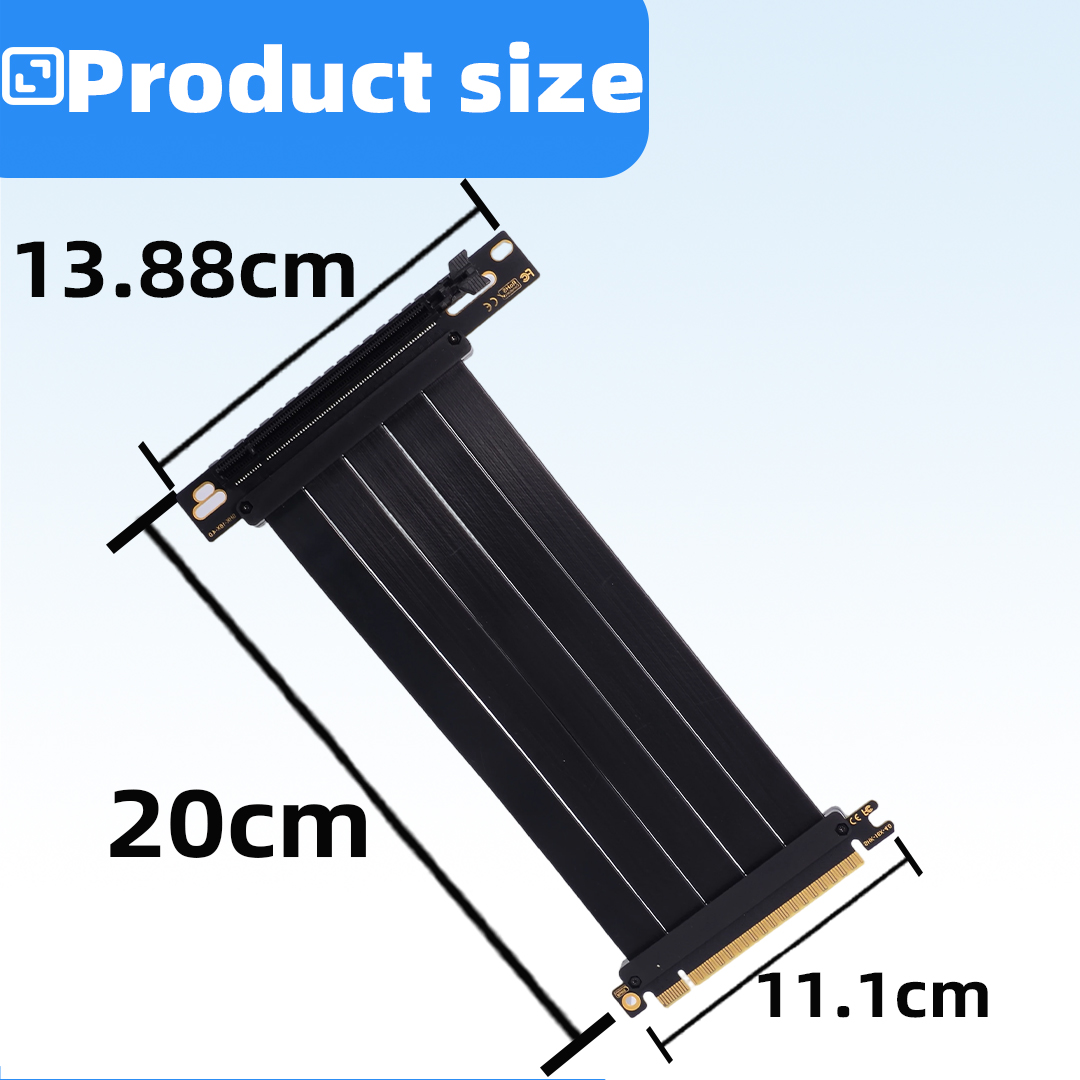Cable Adaptador Extensor de Ta - Pcie 4.0 X16 Riser Cable 90 Degree reseña y precio