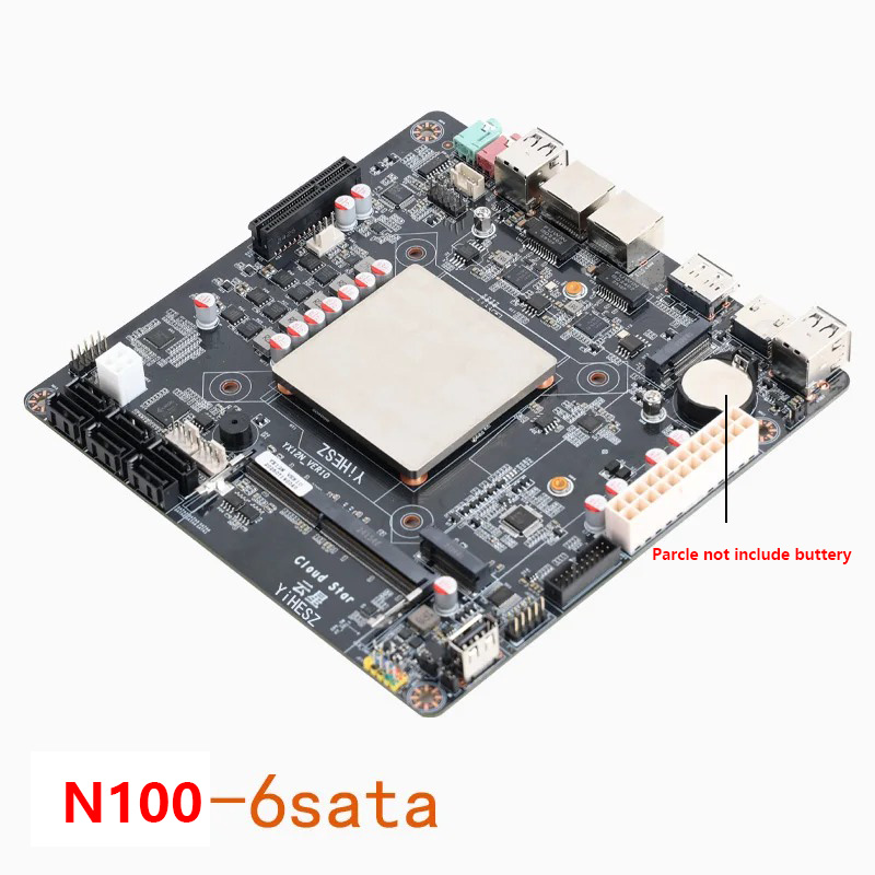 Placa Base Mini-ITX Intel N100 - Nas Motherboard N100 6 Sata reseña y precio