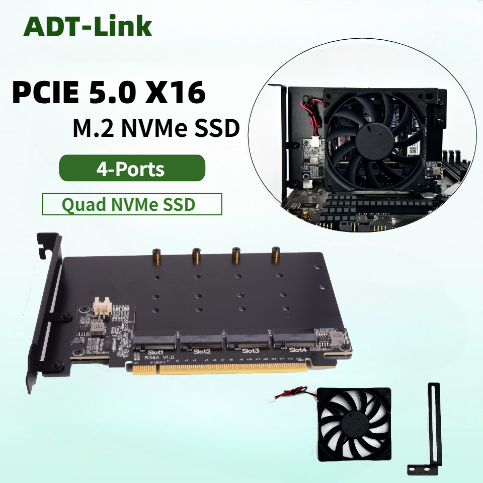 Tarjeta Divisora de Disco Duro - Quad M.2 Nvme Pcie Bifurcation Card reseña y precio
